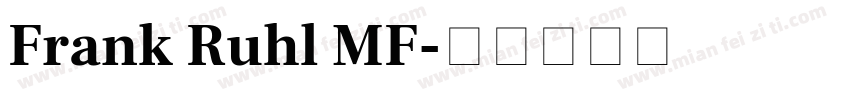 Frank Ruhl MF字体转换